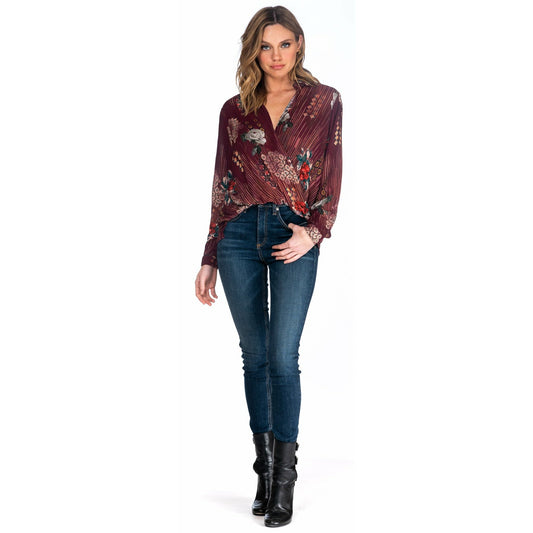 Genevive Burgundy Top